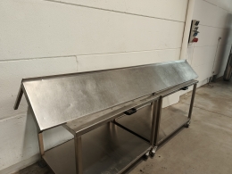 Etagère murale en inox 290 x 40 cm